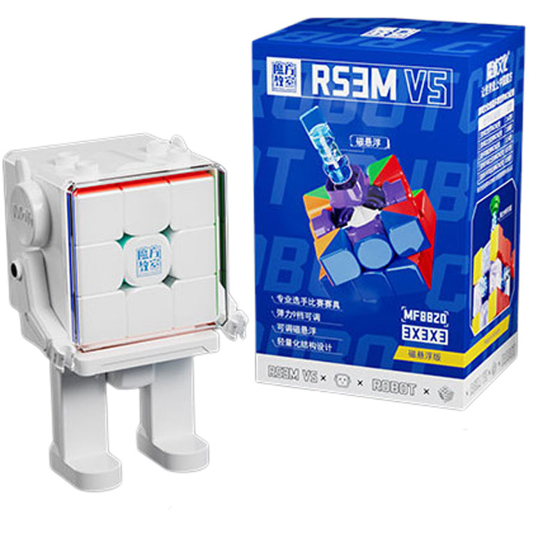 MoYu RS3 M 3×3 V5 (Magnetic, MagLev, Ball-Core, UV Coated) + Robot Box